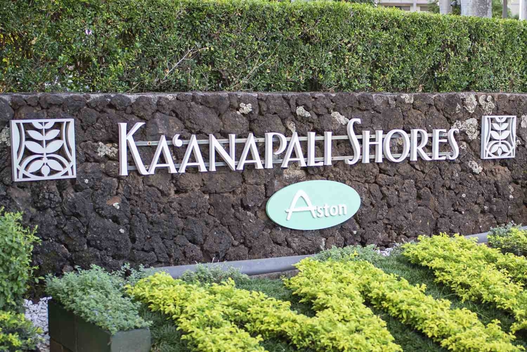 Ka'anapali Shores Resort Welcome Sign