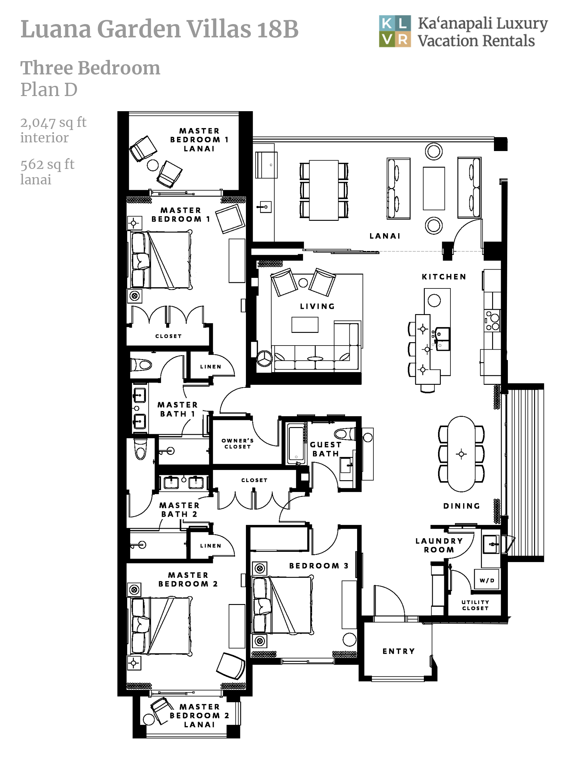 Luana Garden Villas 18B Floor Plan